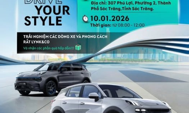 Lái Thử Xe Lynk Co Tại Sóc Trăng – Trải Nghiệm Chuẩn Châu Âu Cuối Tuần 10/01/2026