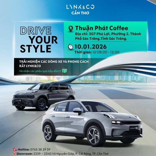 Lái Thử Xe Lynk Co Tại Sóc Trăng – Trải Nghiệm Chuẩn Châu Âu Cuối Tuần 10/01/2026